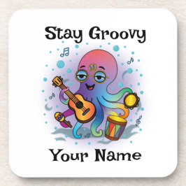 Custom Coaster | Retro Octopus | Name & Text コースター