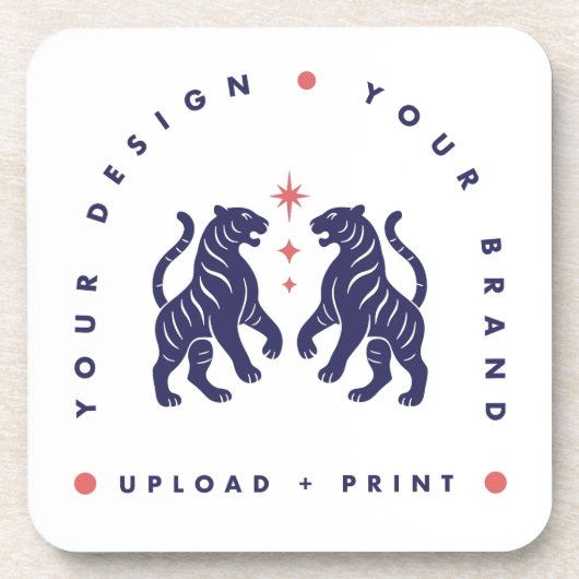 Custom Coaster Set | Your Design Upload Coasters コースター (正面)