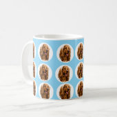 Custom Cocker Spaniel Photo Mug | Personalized Pet コーヒーマグカップ (正面左)