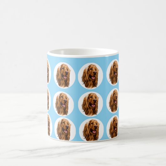 Custom Cocker Spaniel Photo Mug | Personalized Pet コーヒーマグカップ (中央)