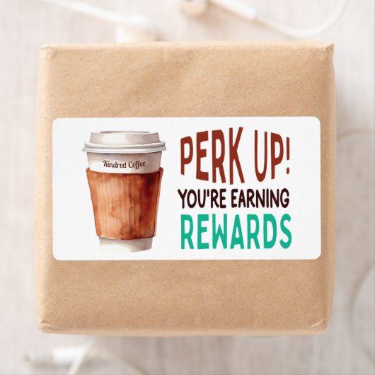 Custom Coffee Cafe Loyalty ラベル (インサイチュ)