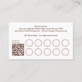 Custom Coffee Cafe Loyalty 名刺 (裏面)