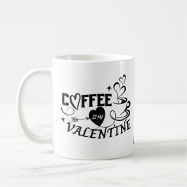 Custom Coffee Lover Heart Arrow Valentine コーヒーマグカップ