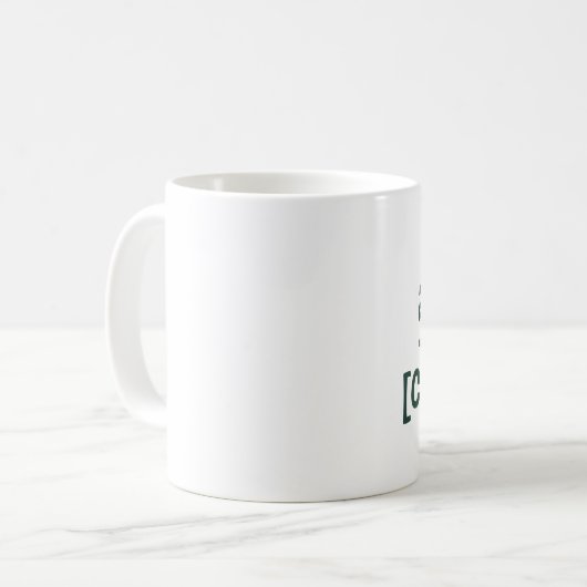 Custom Coffee Mug – “Coffee First, [Name] Later” コーヒーマグカップ (正面左)