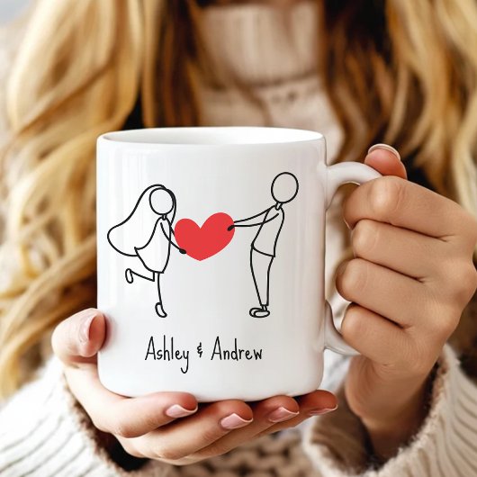Custom Coffee Mug Gift for Girlfriend & Boyfriend コーヒーマグカップ