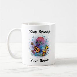 Custom Coffee Mug | Retro Octopus | Name & Text コーヒーマグカップ
