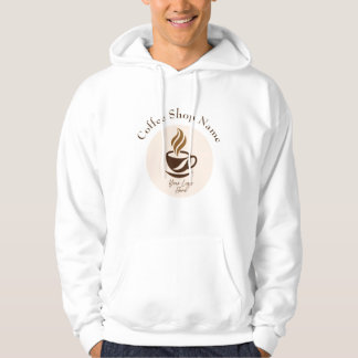 Custom Coffee Shop Branding Employee Hoodie  パーカ