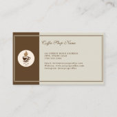 Custom Coffee Shop Business Card – Personalized  名刺 (正面)