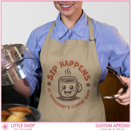 Custom Coffee Shop Cafe Barista Apron スタンダードエプロン