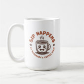 Custom Coffee Shop Café Coffee Bar コーヒーマグカップ (左)