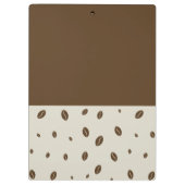 Custom Coffee Shop Clipboard with Logo and name クリップボード (裏面)