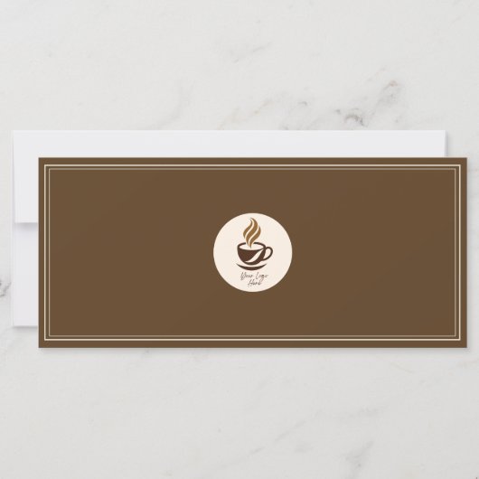 Custom Coffee Shop Gift Certificate | Personalized (裏面)