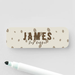Custom Coffee Shop Name Tag | Personalized Busines 名札