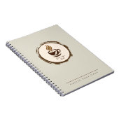 Custom Coffee Shop Notebook with Logo ノートブック (右側)
