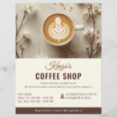 Custom Coffee Shop | Personalized Café Marketing チラシ (正面)