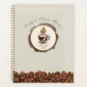 Custom Coffee Shop Planner – Personalized Business プランナー手帳 (正面)