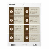 Custom Coffee Shop Shipping Labels – Personalized  ラベル (フルシート)
