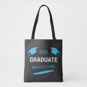 Custom College School Graduation 2026  トートバッグ (正面)