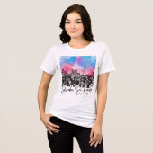 Custom Colombo Sri Lanka: Cosmic Skyline Graphic  トライブレンドＴシャツ (正面全面)