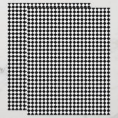 Custom Color Black Checkerboard Scrapbook Paper (正面/裏面)