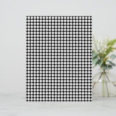 Custom Color Black Checkerboard Scrapbook Paper (スタンド正面)