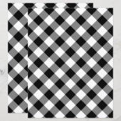 Custom Color Buffalo Check Gingham Scrapbook Paper (正面/裏面)