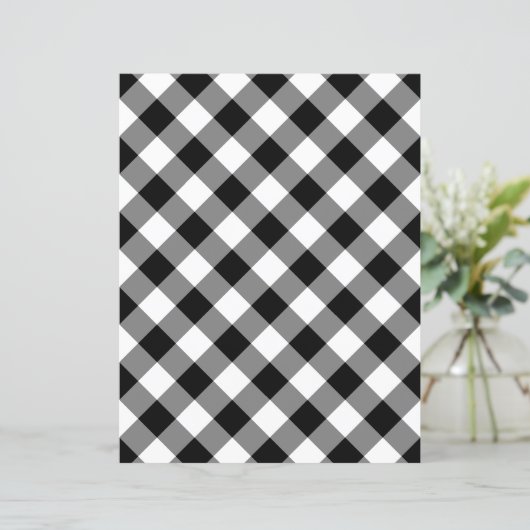 Custom Color Buffalo Check Gingham Scrapbook Paper (スタンド正面)