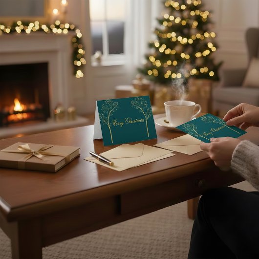 Custom Color Christmas Card サンキューカード