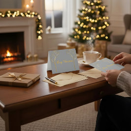 Custom Color Christmas Card サンキューカード