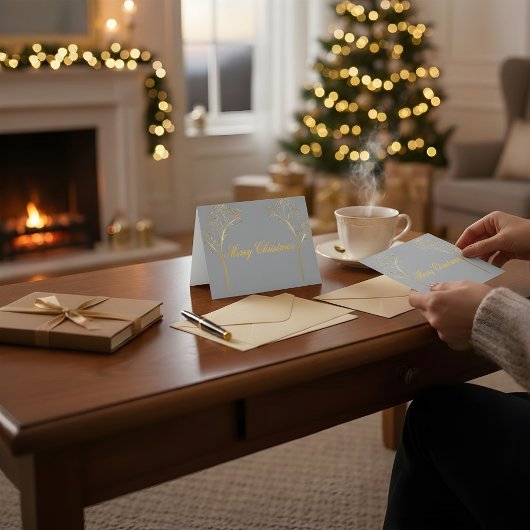 Custom Color Christmas Card サンキューカード