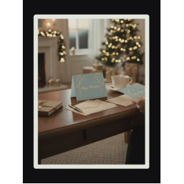 Custom Color Christmas Card サンキューカード