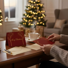 Custom Color Christmas Card サンキューカード