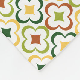 Custom Color Diamond Floral Pattern フリースブランケット