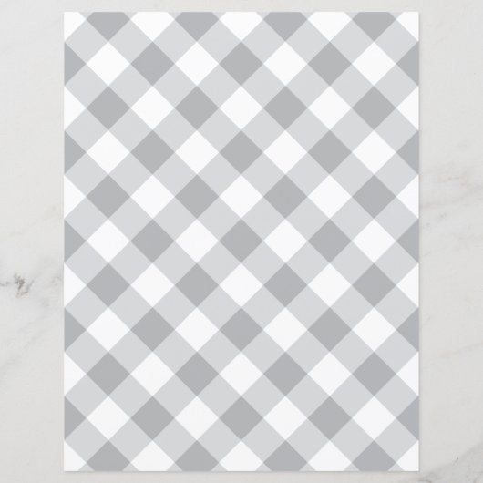 Custom Color Gingham Check Scrapbook Paper (裏面)