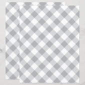 Custom Color Gingham Check Scrapbook Paper (正面/裏面)