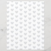 Custom Color Heart on White Scrapbook Paper (裏面)