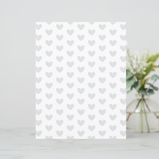 Custom Color Heart on White Scrapbook Paper (スタンド正面)