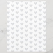 Custom Color Heart on White Scrapbook Paper (正面)