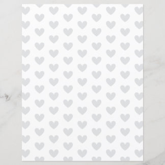Custom Color Heart on White Scrapbook Paper