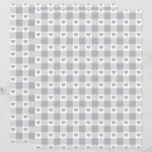Custom Color Hearts on Gingham Scrapbook Paper (正面/裏面)