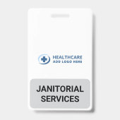 Custom Color Janitor Janitorial Services Companion バッジ (正面)