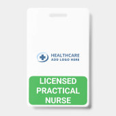 Custom Color Medical Role Nurse LPN Companion バッジ (正面)