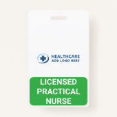 Custom Color Medical Role Nurse LPN Companion バッジ (正面)