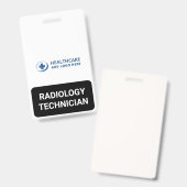 Custom Color Medical Role Radiology Tech Companion バッジ (表裏)
