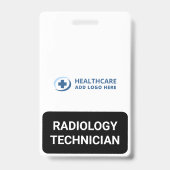 Custom Color Medical Role Radiology Tech Companion バッジ (表面)