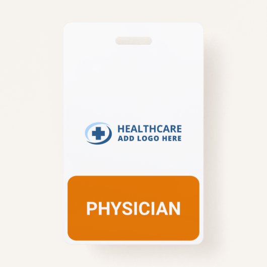 Custom Color Medical Role Recognition Companion バッジ (正面)