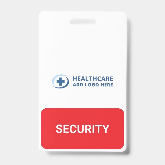 Custom Color Medical Role Security Companion バッジ (Front)