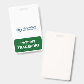 Custom Color Patient Transport Companion バッジ (正面＆裏面)