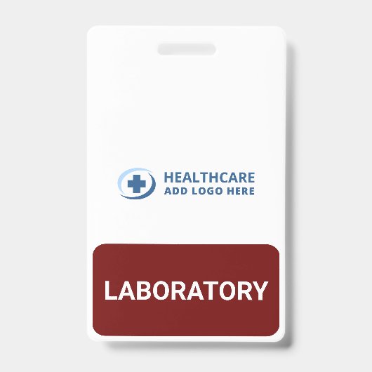 Custom Color Phlebotomist Laboratory Companion バッジ (正面)