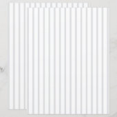 Custom Color Pinstripe with White Scrapbook Paper (正面/裏面)